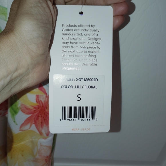 Gottex Golf + Tennis Mini Dress In Lilly Floral Print. - Picture 7 of 8